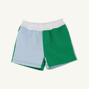Sheffield Shorts -  Colorblock - Buckhead Blue, Kiawah Kelly Green, and White - Twill