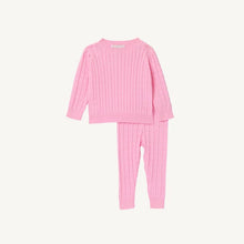 Load image into Gallery viewer, Crawford Cable Knit Set - Buckhead Blue, Pier Party Pink, or Richmond Red
