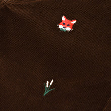 Load image into Gallery viewer, Critter Prep School Pant - Chelsea Chocolate w/ Fox Embroidery
