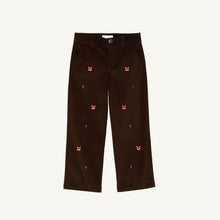 Load image into Gallery viewer, Critter Prep School Pant - Chelsea Chocolate w/ Fox Embroidery
