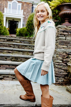 Load image into Gallery viewer, Parson Pleated Skirt - Old Greenwich Green - Corduroy
