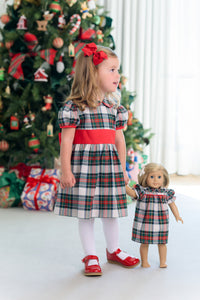 Dolly Holly Day Dress - Aiken Place Plaid - Broadcloth