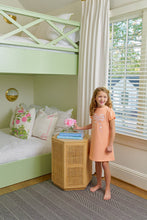 Load image into Gallery viewer, Eliza&#39;s Appliqué Dress - Seashore Sherbet w/ Pearl &amp; Pink - Bow - Short Sleeve
