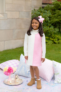 Juliet Jumper - Palmetto Pearl & Sandpearl Pink - Quilted - Colorblock