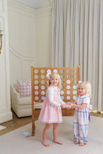Load image into Gallery viewer, Rebecca Romper - Peach Blossom Plaid w/ Palm Beach Pink - Sleeveless
