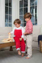Load image into Gallery viewer, Ivy League Longall - Richmond Red w/ Buckhead Blue Oxford Stripe - Corduroy
