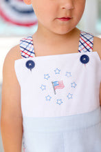 Load image into Gallery viewer, Shadwell Shortall - Buckhead Blue w/ Pierce Mill Plaid Seersucker - Flag
