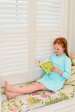 Load image into Gallery viewer, Lizzie's Luxe Leisure Dress - Edisto Egg Blue - Long Sleeve
