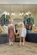 Load image into Gallery viewer, Demi Dress - Gray Bay Brown w/ Palmetto Pearl - Bow Appliqué - Broadcloth
