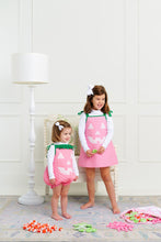 Load image into Gallery viewer, Happy Halloween Costume - Pumpkin - Hamptons Hot Pink Micro Dot w/ Kelly Green
