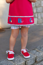 Load image into Gallery viewer, Jillian Jumper Set - Richmond Red w/ Kindness Wins Windowpane - ABC Appliqué
