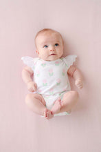 Load image into Gallery viewer, Wendy&#39;s Onesie - Flowers for Friends - Eyelet Sleeves
