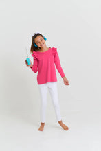 Load image into Gallery viewer, Ruehling Ruffle Top - Palm Springs Punch - Long Sleeve
