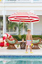 Load image into Gallery viewer, Tanner Trunks - Richmond Red Stripe w/ Belhaven Blue
