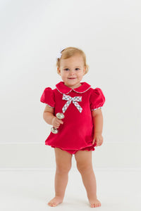 Banks Bow Bubble - Richmond Red w/ Old Town Tattersall - Velveteen