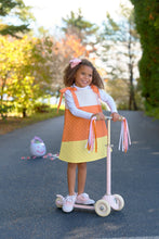 Load image into Gallery viewer, Happy Halloween Costume - Candy Corn - White, Lake Worth Yellow, &amp; Orange
