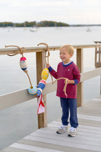 Load image into Gallery viewer, Cassidy Comfy Crewneck - Richmond Red &amp; Nantucket Navy Stripe
