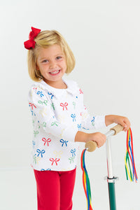 Maude's Ruffle Cassidy Crewneck - Ribbon Reminder