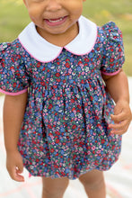 Load image into Gallery viewer, Cindy Lou Sash Bubble - Fairfax Farm Floral w/ White &amp; Hamptons Hot Pink - Broadcloth
