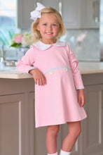 Load image into Gallery viewer, Lindy&#39;s Lunch Dress - Palm Beach Pink &amp; Worth Ave White w/ Buckhead Blue
