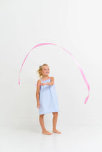 Load image into Gallery viewer, Lainey&#39;s Little Dress - Beale Street Blue Stripe w/ Hamptons Hot Pink - Woven
