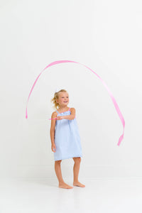 Lainey's Little Dress - Beale Street Blue Stripe w/ Hamptons Hot Pink - Woven