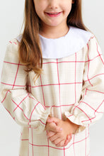 Load image into Gallery viewer, Classic Campbell Dress - Oak Park Plaid w/ Worth Ave White
