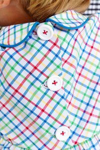 Bradford Bubble - Kindness Wins Windowpane w/ Wood Boat Blue