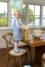 Load image into Gallery viewer, Jack Keene Jon Jon - Beale Street Blue w/ Lion Appliqué - Corduroy
