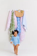 Load image into Gallery viewer, Sarasota Surf Suit - Holly Hills Hand Block w/ Worth Ave White
