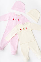 Load image into Gallery viewer, Hart&#39;s Hold Me Set - Palm Beach Pink w/ Winter Sweets Embroidery
