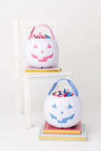 Load image into Gallery viewer, Sir Proper&#39;s Pumpkin Pail - Worth Ave White - with Pink or Blue
