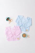 Load image into Gallery viewer, Biscuit Bib - Palm Beach Pink Gingham w/ Worth Ave White
