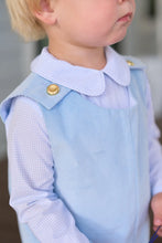 Load image into Gallery viewer, Peter Pan Collar Shirt - Barrington Blue Mini Windowpane - Long Sleeve - Woven
