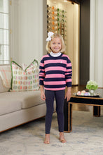 Load image into Gallery viewer, Isabelle's Sweater - Nantucket Navy &amp; Hamptons Hot Pink Stripe
