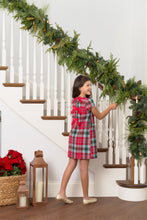Load image into Gallery viewer, Betts Bow Dress - Wilson Pier Plaid w/ Richmond Red - Woven
