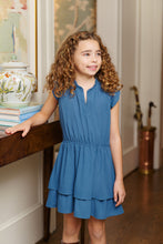 Load image into Gallery viewer, Mary Price Party Dress - Barnsley Blue Dot
