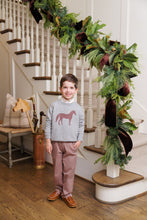 Load image into Gallery viewer, Isaac's Intarsia Sweater - Grantley Gray (Heathered) w/ Horse
