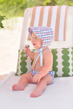 Load image into Gallery viewer, Barringer Bonnet - Pierce Mill Plaid Seersucker
