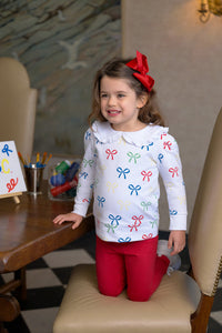 Maude's Ruffle Cassidy Crewneck - Ribbon Reminder