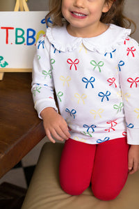 Maude's Ruffle Cassidy Crewneck - Ribbon Reminder