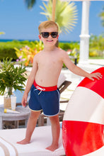 Load image into Gallery viewer, Tanner Trunks - Nantucket Navy w/ Red &amp; Beale Street Blue
