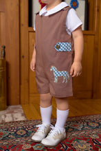 Load image into Gallery viewer, Jack Keene Jon Jon - Gray Bay Brown w/ Barnsley Blue Gingham - Horse
