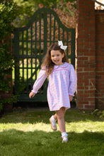 Load image into Gallery viewer, Maerin Fitz Frock - Barrington Blue &amp; Hamptons Hot Pink Gingham - Flannel - Long Sleeve
