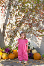 Load image into Gallery viewer, Ryleigh Romper - Romany Rose w/ Autumn Punch Plaid - Corduroy
