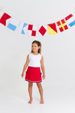 Load image into Gallery viewer, Clays Club Skort - Richmond Red Piqué w/ Nantucket Navy
