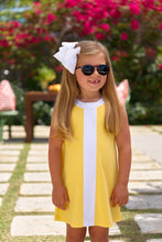 Load image into Gallery viewer, Daisy Dress - Yates Ave Yellow w/ Worth Ave White

