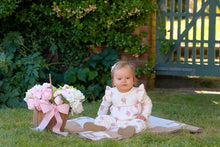 Load image into Gallery viewer, Leigh Ann Angel Sleeve Romper - Nonesuch Stems (Pearl) - Long Sleeve
