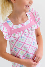 Load image into Gallery viewer, Darla Dress - French Country Floral w/ Hamptons Hot Pink
