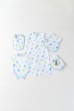 Load image into Gallery viewer, Baby Buggy Blanket - Cuddle Up Cutie w/ Buckhead Blue
